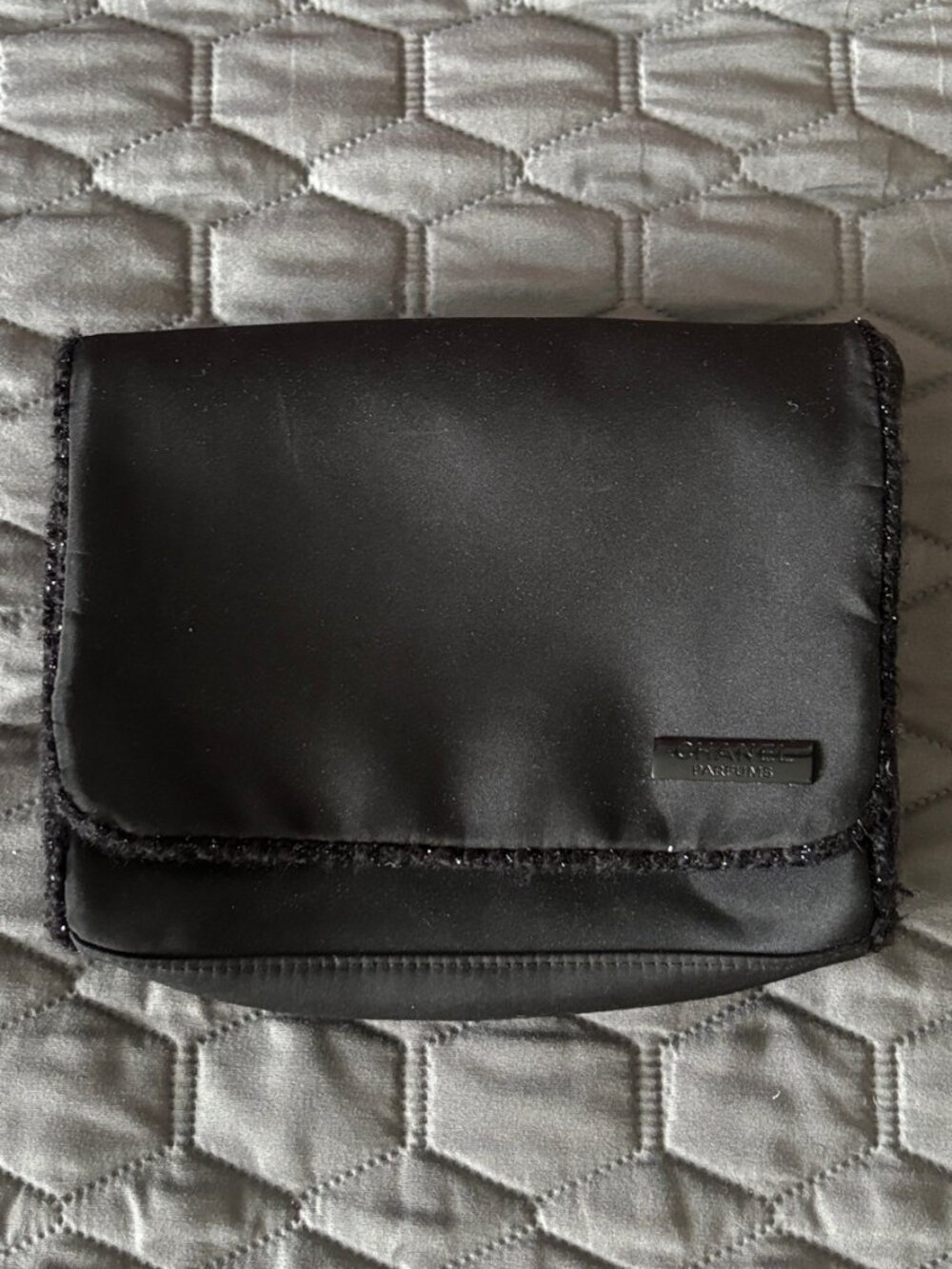 Chanel Perfums Black‎ Cosmetic Pouch Travel Bag